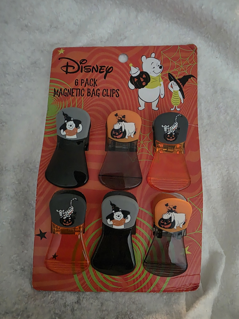 Disney Winnie The Pooh Halloween Magnetic Bag Chip Clips